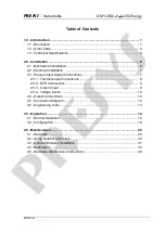 Preview for 3 page of Presys DMY-2030 Light Technical Manual