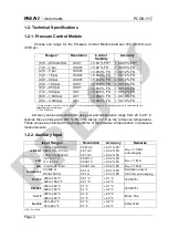 Preview for 8 page of Presys PCON-Y17 Series Technical Manual