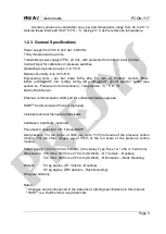 Preview for 9 page of Presys PCON-Y17 Series Technical Manual