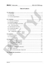 Preview for 3 page of Presys PROFI BUS DMY-2015-PB Technical Manual