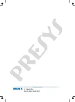 Предварительный просмотр 39 страницы Presys PROFI BUS DMY-2015-PB Technical Manual