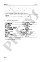 Preview for 5 page of Presys T-1200PIR Technical Manual