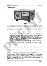 Предварительный просмотр 5 страницы Presys T-650PH Technical Manual