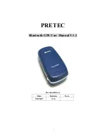 Preview for 1 page of Pretec BluetoothGPS User Manual