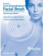 Preview for 1 page of Pretika SonicDermabrasion ST255A Operating Instructions & Warranty Information