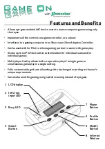 Preview for 2 page of Pretorian Game On 1 Instructions Manual