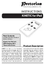 Pretorian KINETIC for iPad Instructions Manual предпросмотр