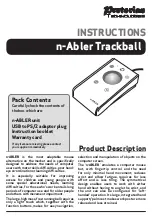 Pretorian n-Abler Trackball Instructions Manual preview