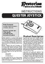Pretorian QUESTER JOYSTICK Instructions Manual preview