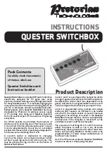 Предварительный просмотр 1 страницы Pretorian QUESTER SWITCHBOX Instructions Manual