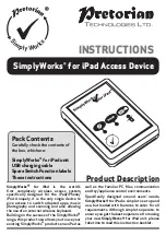 Pretorian SimplyWorks for iPad Instructions Manual preview