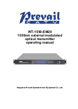 Prevail-Catv WT-1550-EM20 Series Operating Manual preview