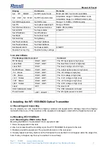 Preview for 8 page of Prevail-Catv WT-1550-EM20 Series Operating Manual