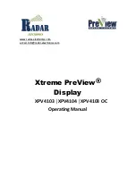 PreView XPV4103 OC Operating Manual preview