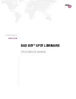 PRG Bad Boy Spot Luminaire Service Manual preview