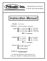 Pribusin IUC-7X-SLX Instruction Manual предпросмотр