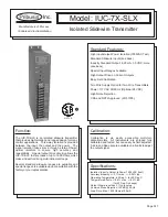 Предварительный просмотр 3 страницы Pribusin IUC-7X-SLX Instruction Manual