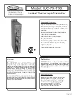 Предварительный просмотр 3 страницы Pribusin IUC-7X-T Series Instruction Manual