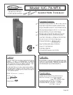 Предварительный просмотр 3 страницы Pribusin IUC-7X-WTX Instruction Manual