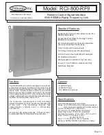 Preview for 3 page of Pribusin RCI-800-RF9 Instruction Manual