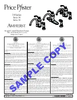 Preview for 1 page of Price Pfister Amherst 34 Series Installation Instructions Manual