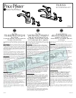 Preview for 1 page of Price Pfister PARISA 39 Series Instruction Sheets