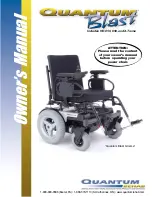 Pride Mobility Blast HD Owner'S Manual предпросмотр