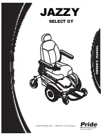 Pride Mobility Jazzy Select gt Owner'S Manual предпросмотр