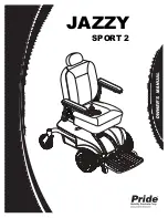 Pride Mobility JAZZY Sport 2 Owner'S Manual preview