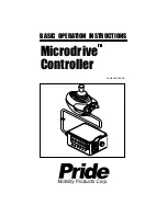 Предварительный просмотр 1 страницы Pride Mobility Microdrive Controller Operation Instructions Manual