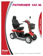 Pride Mobility PATHRIDER 140 XL Owner'S Manual preview