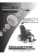 Предварительный просмотр 1 страницы Pride Mobility QUANTUM REHAB Euro Seat 2 Manual