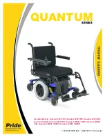 Предварительный просмотр 1 страницы Pride Mobility QUANTUM SERIES Owner'S Manual