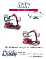 Pride Mobility Rally SC151 Owner'S Manual preview