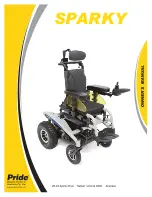 Pride Mobility SPARKY Owner'S Manual preview