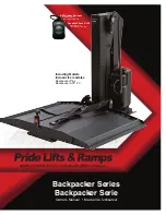 Pride Backpacker AVP 2.0 Owner'S Manual preview