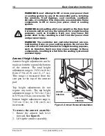 Предварительный просмотр 14 страницы Pride Euro Seat 2 Basic Operation Instructions