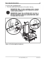 Предварительный просмотр 21 страницы Pride Euro Seat 2 Basic Operation Instructions