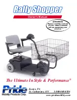 Pride Rally shopper Owner'S Manual preview