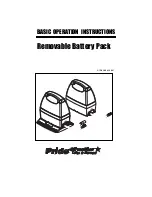 Pride Removable Battery Pack SilverStar Operation Instruction Manual preview