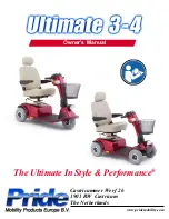 Pride Ultimate 3 CF3001 Owner'S Manual preview