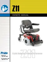 Preview for 1 page of Pride Z11 Owner'S Manual