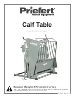 Priefert Calf Table Operation Manual preview