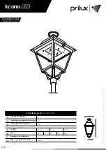 Preview for 1 page of Prilux Ircana LED Instruction Manual