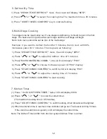 Preview for 13 page of Prima Appliance Care LCTM 25 Instruction Manual