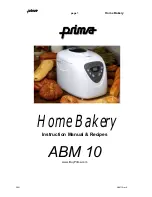 Prima ABM10 Instruction Manual And Recipe preview