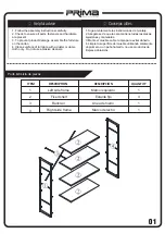 Preview for 3 page of Prima C1710262 Assembly Instructions Manual