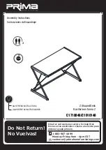 Prima C1710848 Assembly Instructions Manual предпросмотр