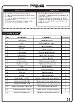 Предварительный просмотр 3 страницы Prima C1720023 Assembly Instructions Manual