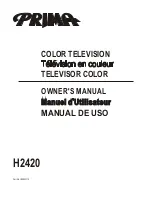 Prima H2420 Owner'S Manual preview